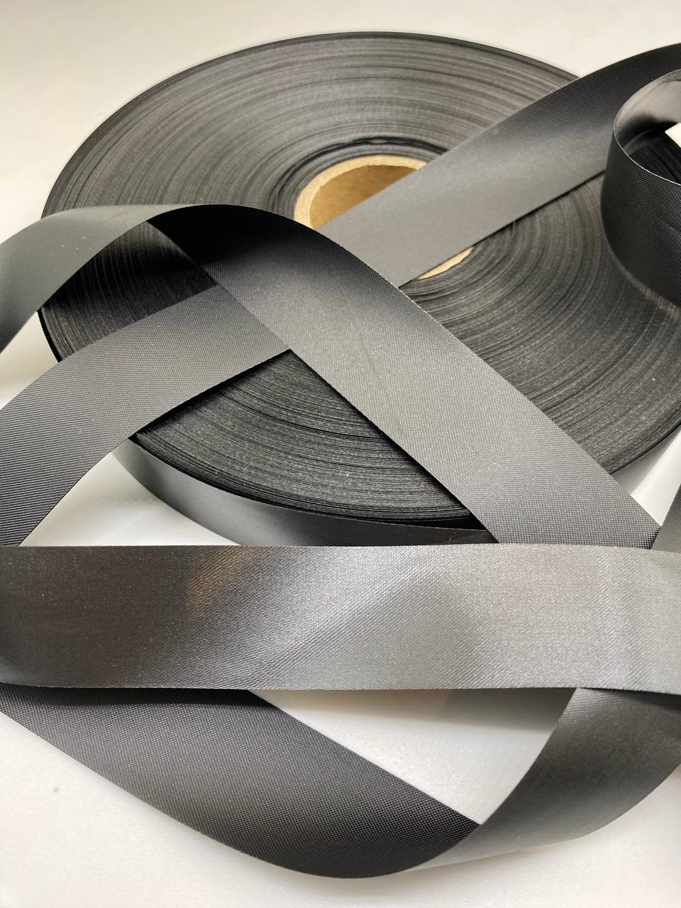 Printing tapes satin thin black