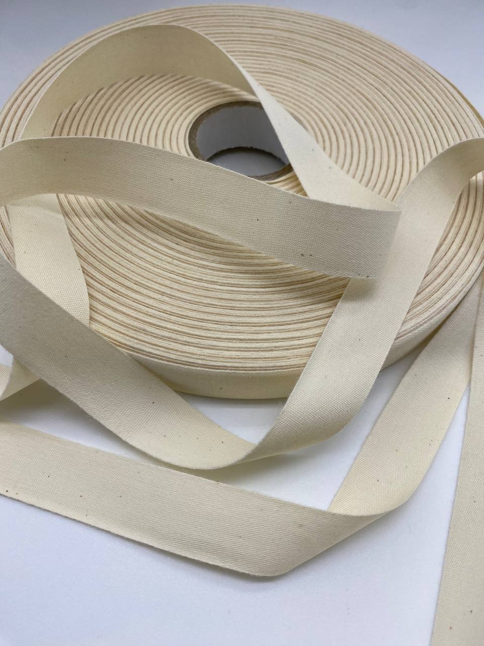 Ribbons for printing cotton beige